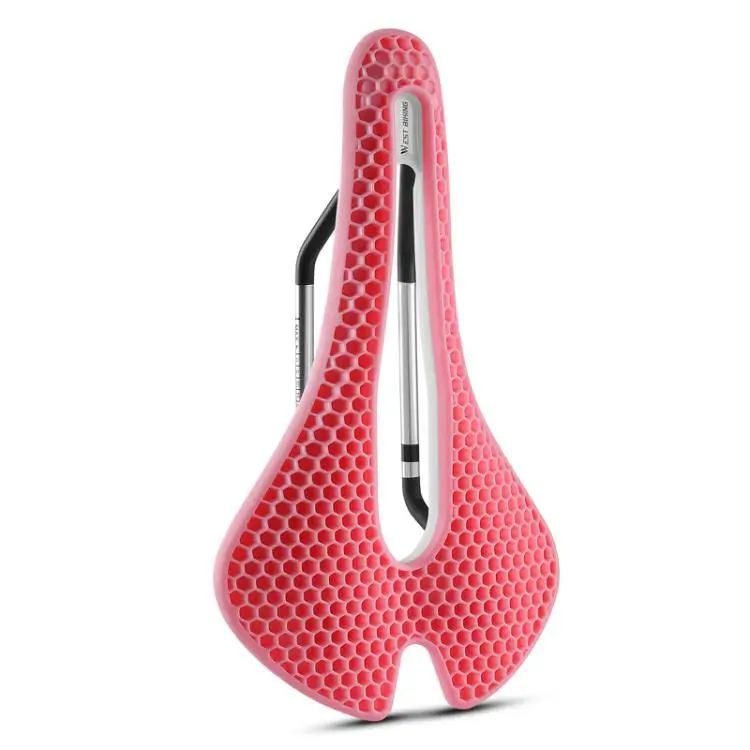 WEST BIKING Ergo-Flow Bicycle Saddle-PINK