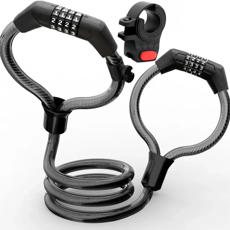 Dual-Core FlexiGuard | Resettable Combination Cable Lock for Bikes & Scooters
