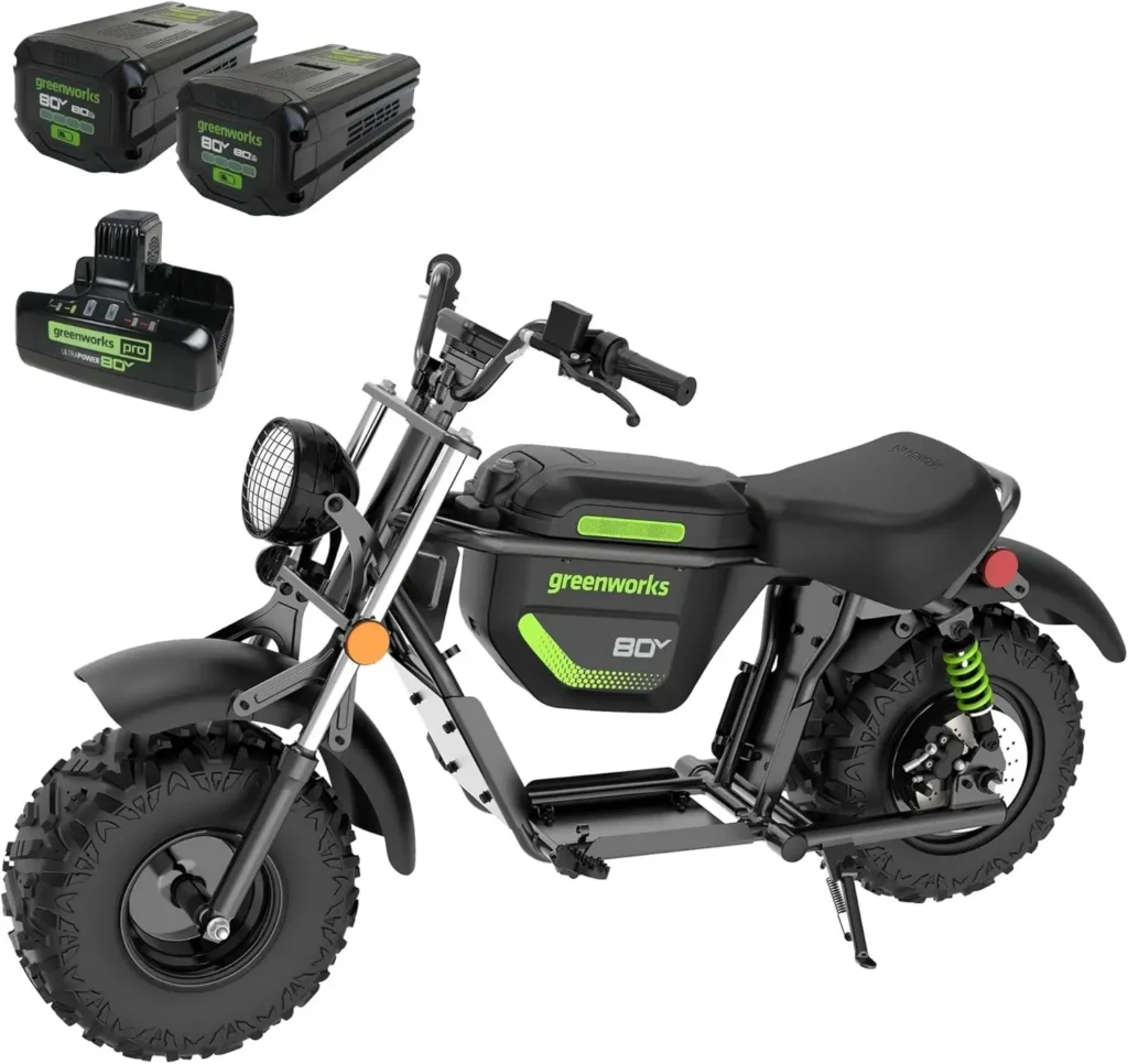 Greenworks 80V Battery-Powered Mini Bike for Adults,