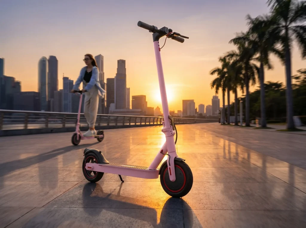 iScooter Electric Scooter Review: Pink